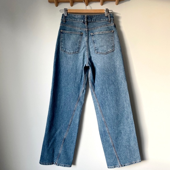 ALC Abbott II High Rise Wide Straight Leg Jeans Size 25 - Picture 6 of 8